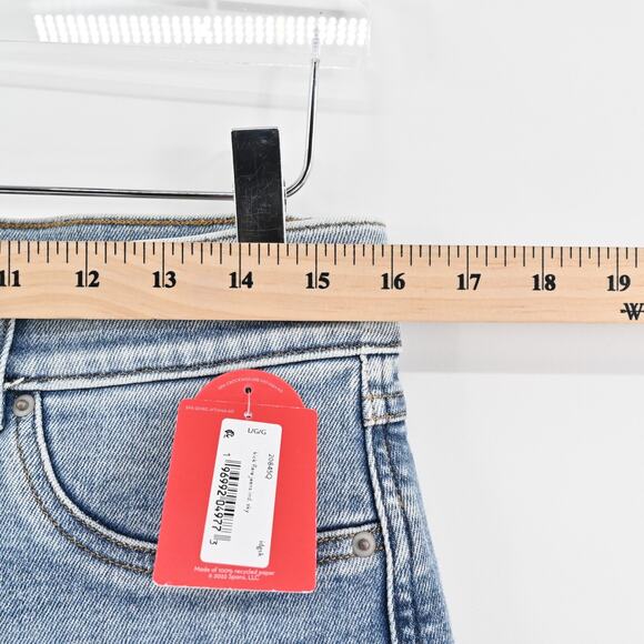 SPANX Jeans Womens Size LP Kick Flare Indigo Sky Pull On Stretch Blue Denim NEW - Picture 11 of 13